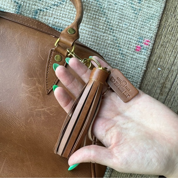 J.W. Hulme leather bowler bag satchel - Picture 9 of 13